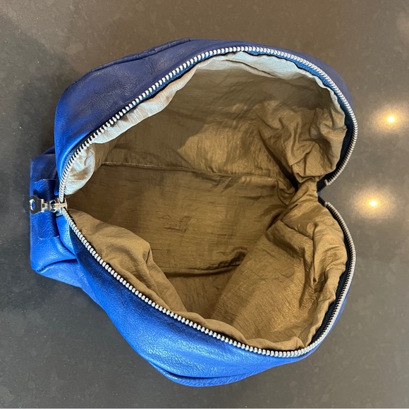 VINTAGE HAND MADE Nautical Studded Leather & Silk Toiletry Bag - Picture 8 of 11